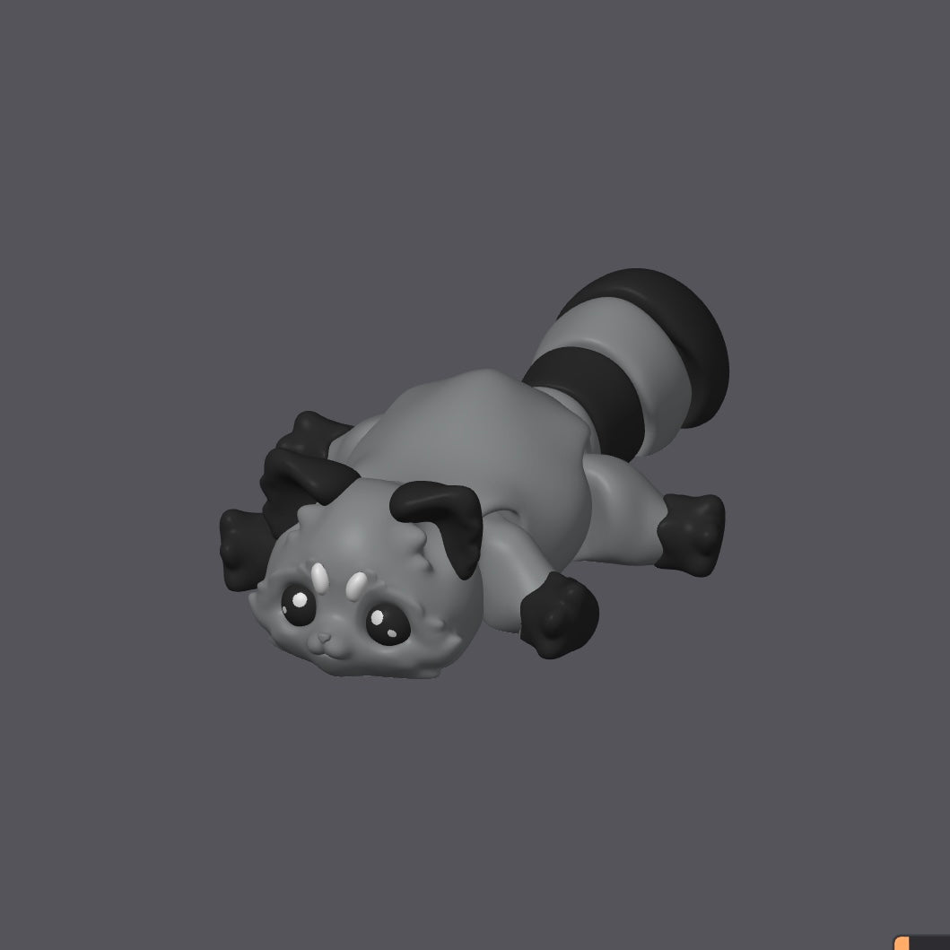 Raccoon mini print - Patreon only